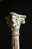 Pair of 19th century French carved and painted Corinthian columns.