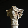 Pair of 19th century French carved and painted Corinthian columns.