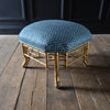 Large 19th Century French Giltwood Stool. Robert Kime Te Fabric. ***RESERVED***