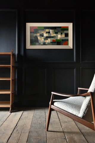 Mid Century British Impasto Abstract, Oil On Canvas.