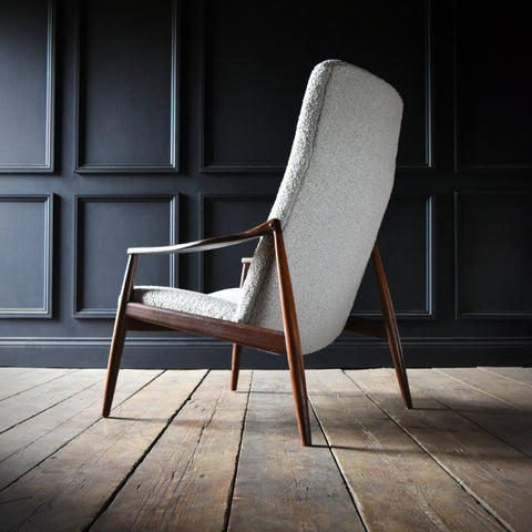 Boulce Tall Back Lounge Chair by Hartmut Lohmeyer for Wilkhahn, Germany. Circa 1950's