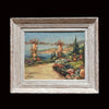 Pretty French Landscape of a Mediterranean Scene. Circa 1920.